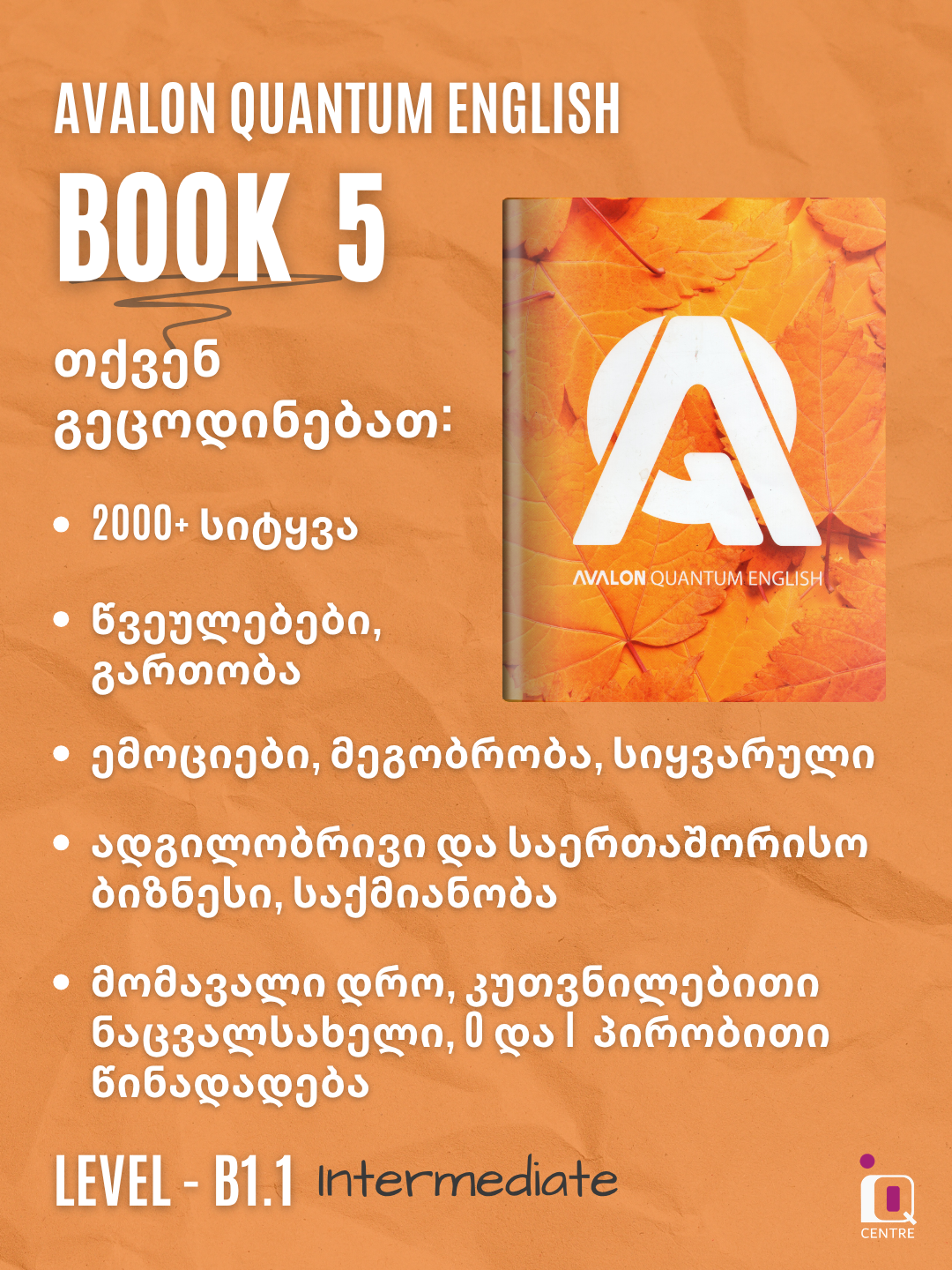 Avalon Quantum English - Book 5 (B1.1)